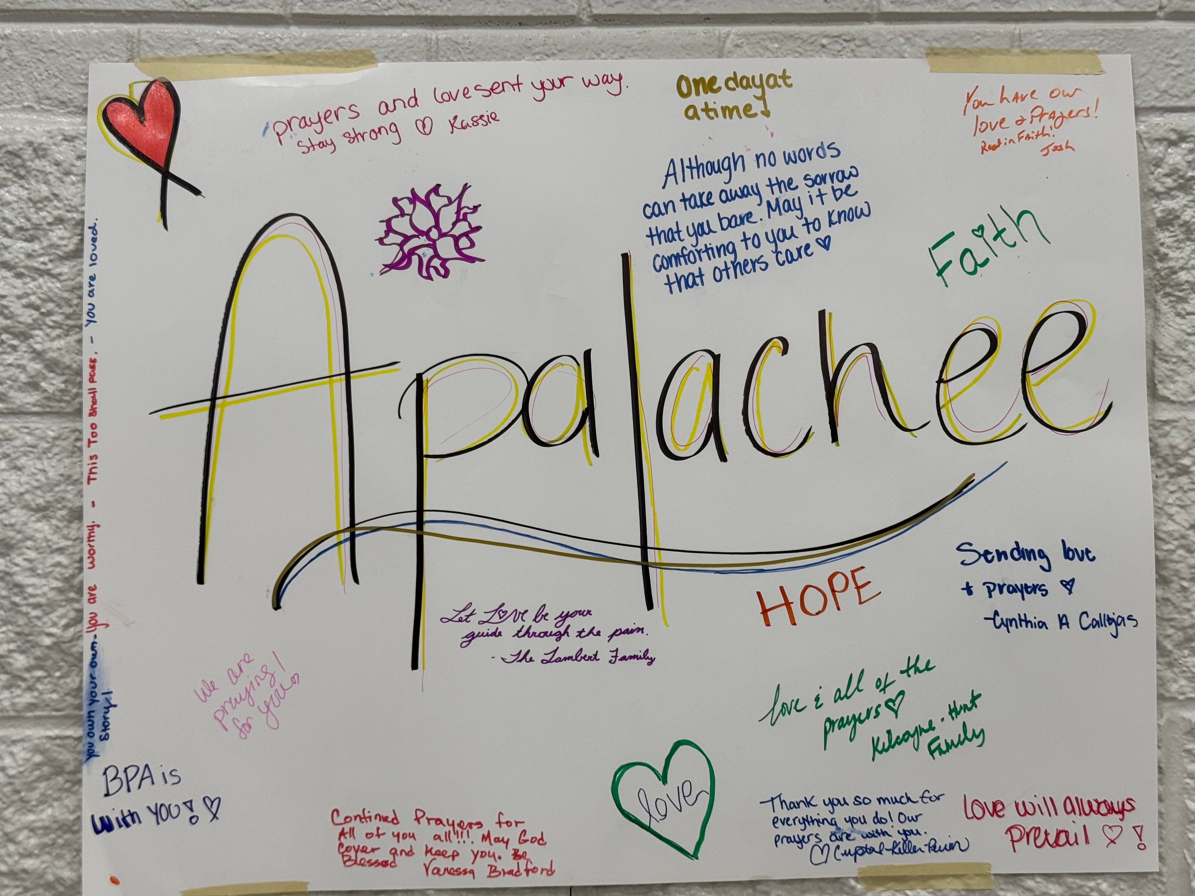 Faith Hope Love — community support for Apalachee