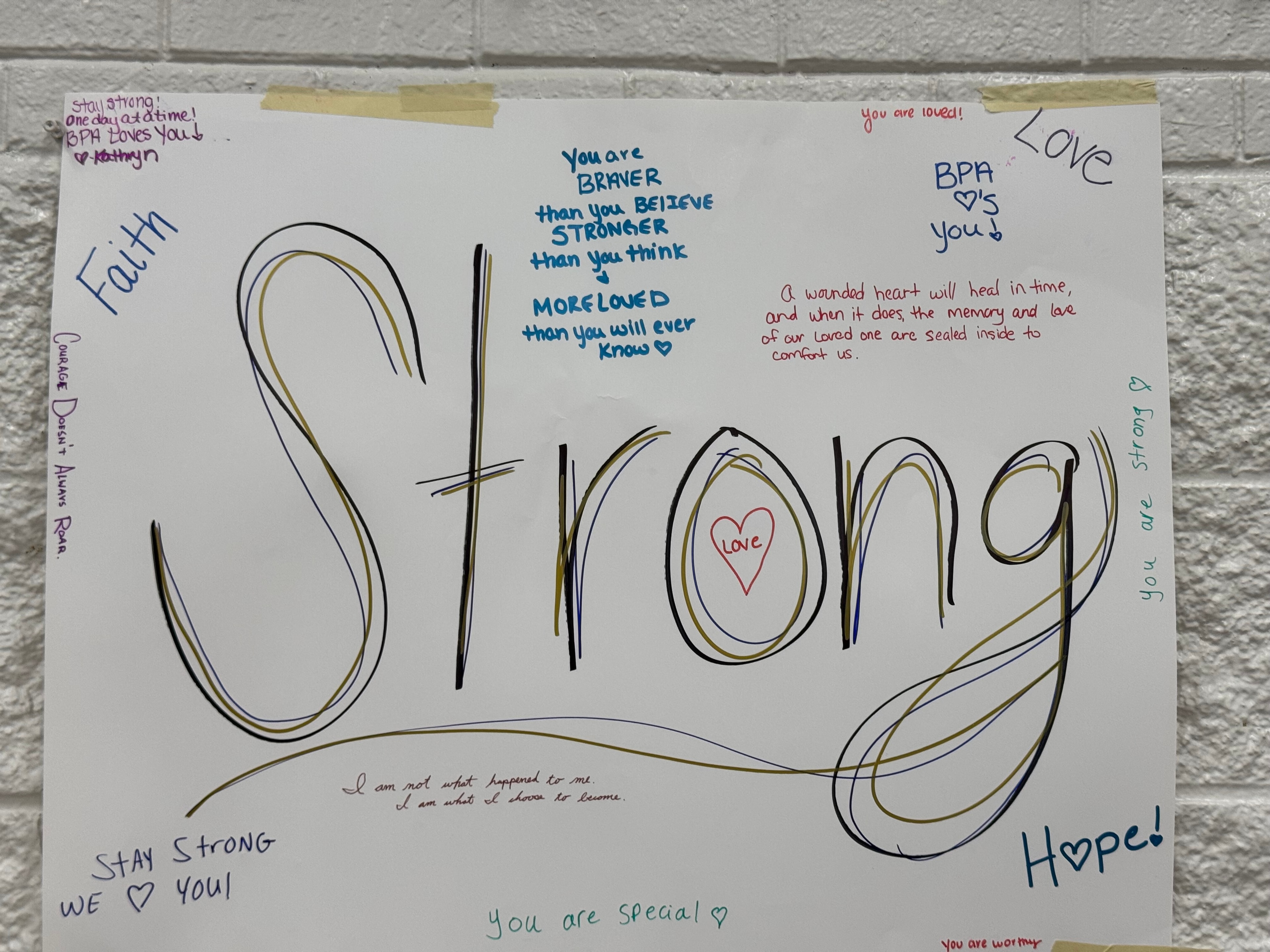 Strong — community encouragement for Apalachee