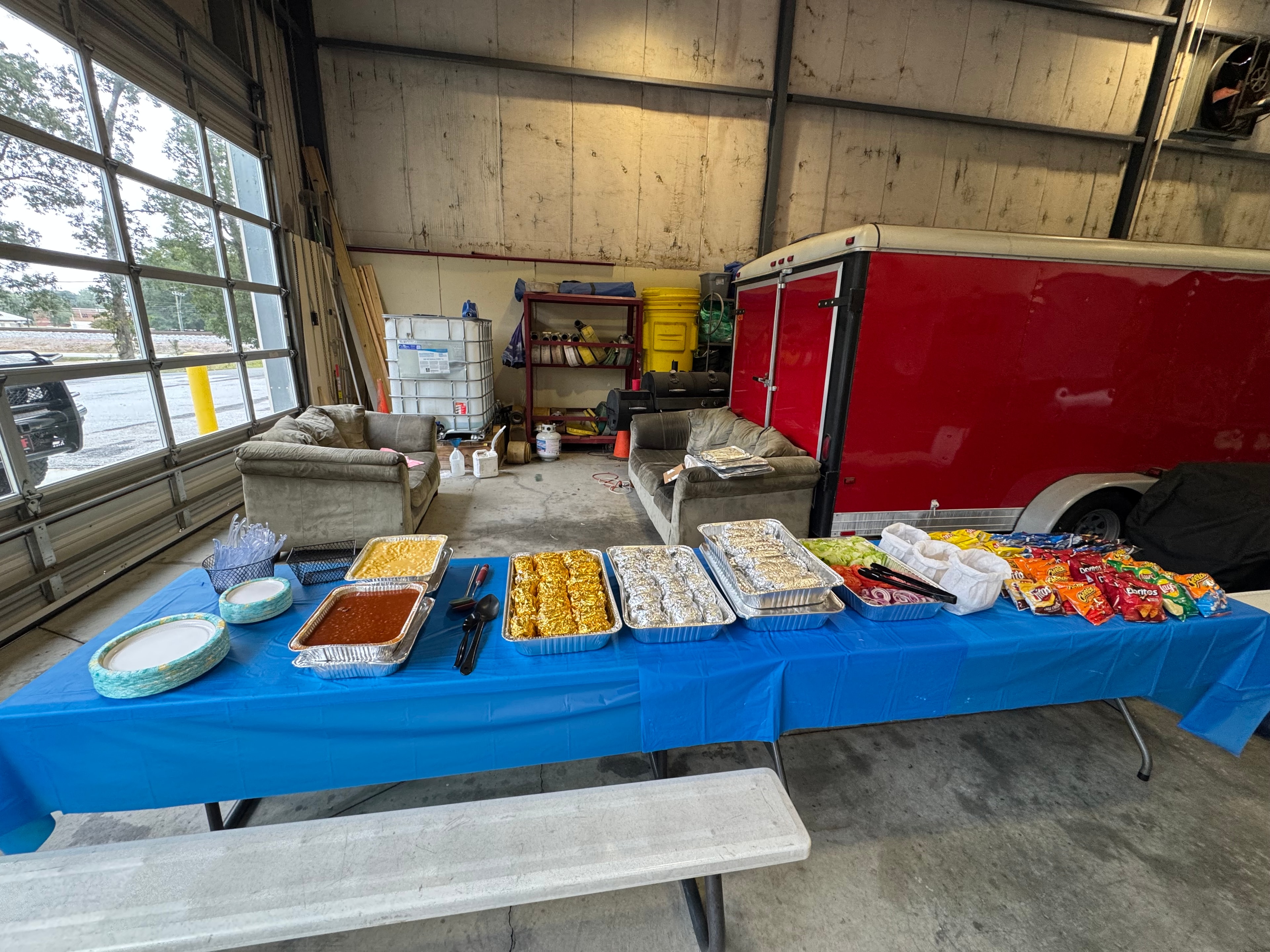 Auburn Fire Department Station 4 — food spread